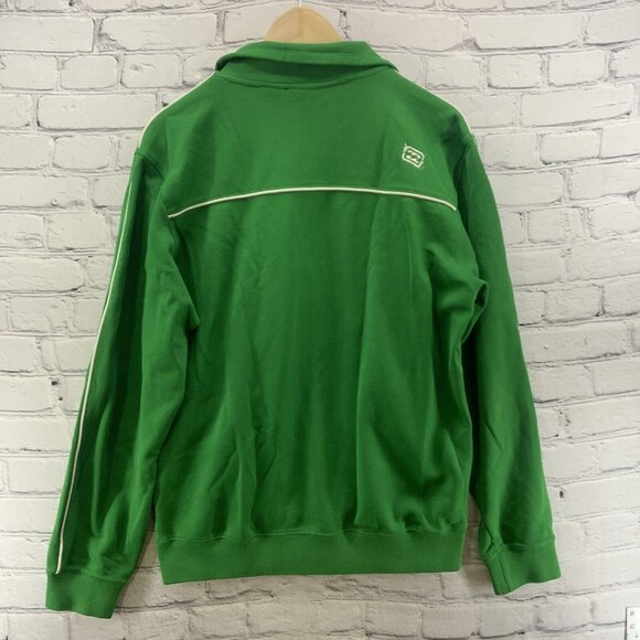 Vintage Billabong Mens Sz M Track Jacket Green Full Zip With Pockets - Picture 5 of 12